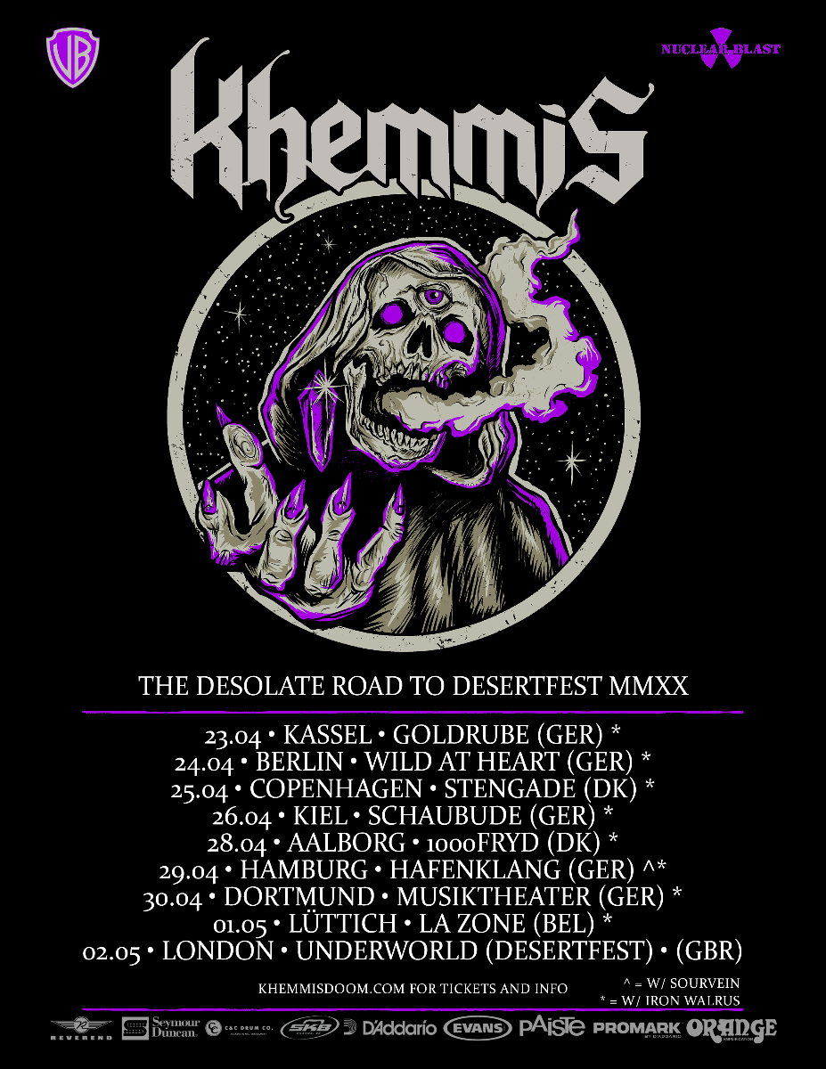 KHEMMIS – annunciano il “The Desolate Road To Desertfest Tour MMXX”