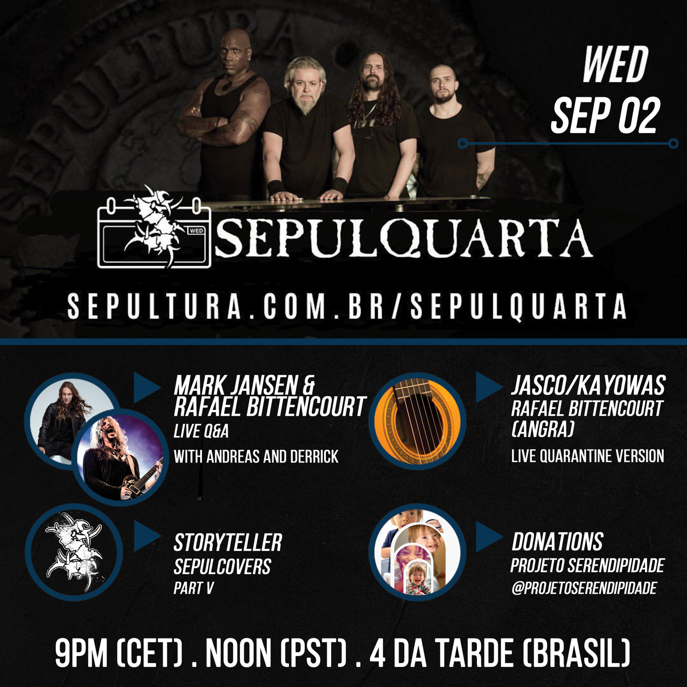 SEPULTURA – ospitano Mark Jansen e Rafael Bittencourt nel nuovo episodio di SepulQuarta