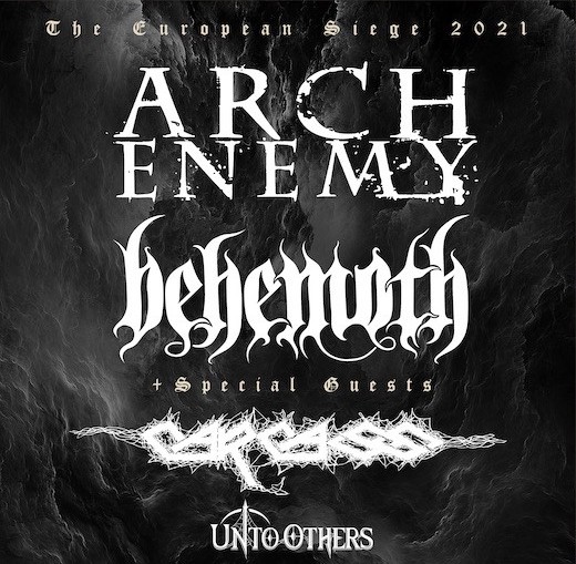 BEHEMOTH & CARCASS – annunciano il tour “The European Siege” con ARCH ENEMY + UNTO OTHER