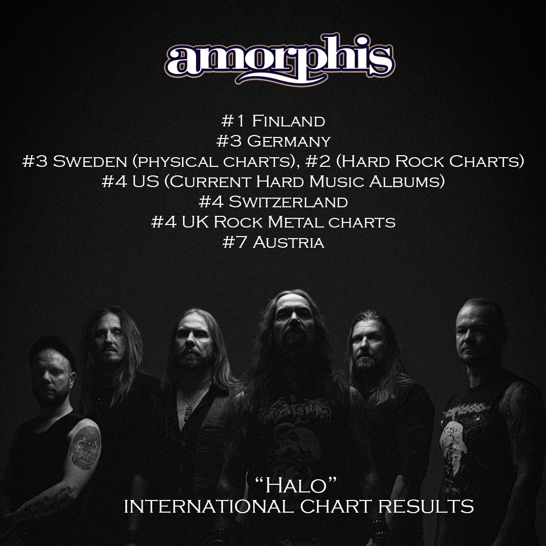 AMORPHIS – entrano nelle classifiche finlandesi al #1 e svelano l’ultima parte del documentario dallo studio